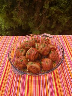 Fasírt baconszalonna köntösben recept fotója