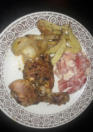 Una foto de Pata y muslo al horno