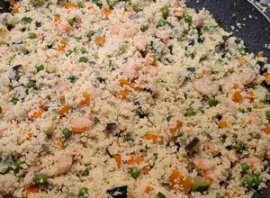 Foto di CousCous Semplice con Verdure e Gamberetti