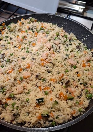 Foto di CousCous Semplice con Verdure e Gamberetti