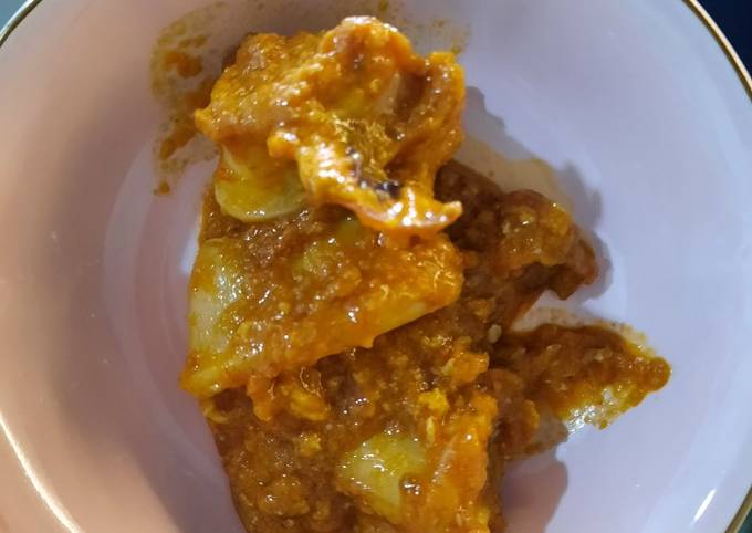 Sambal sotong campur telur