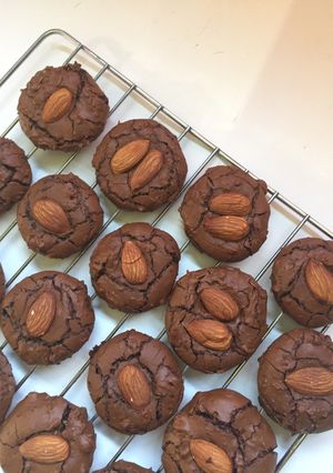 รูปของ คุกกี้ almond brownie