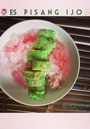 Foto resep Es Pisang Ijo Mudah