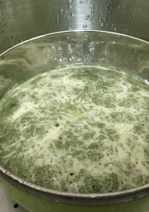 Foto resep Green Tea Cheese Steam Brownies