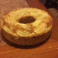 Una foto de Budín de manzana
