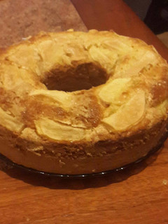 Una foto de Budín de manzana