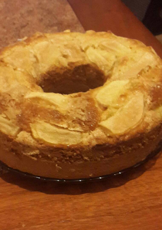Una foto de Budín de manzana