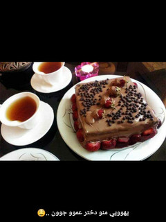عکسی از دستور کیک شکلاتی ومغز توت فرنگی
