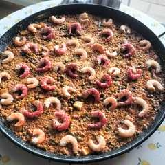 Una foto de Arroz con carabineros/langostinos