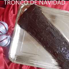 Una foto de Tronco de Navidad postre estrella