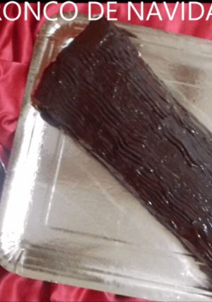 Una foto de Tronco de Navidad postre estrella