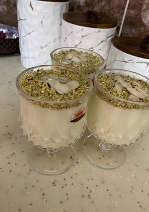 صورة لوصفة مهلبية تجننن بوقت الحر هذا 😋🤤