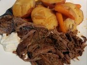 A picture of pot roast instant pot