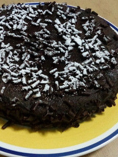 Una foto de Bizcocho de chocolate perro del diablo