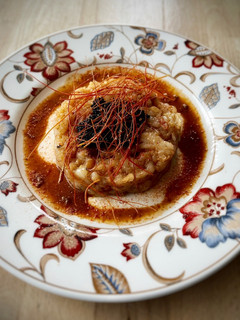 Una foto de Tartar de gamba blanca