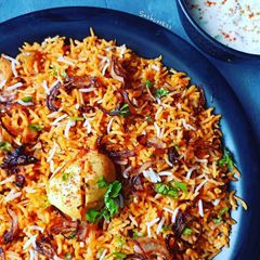 A picture of Easy egg biryani.