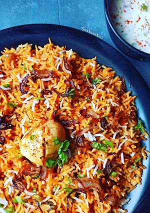 A picture of Easy egg biryani.