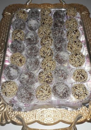 صورة لوصفة كرات التمر