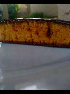 Una foto de Torta de zanahoria con cobertura de chocolate 🍮❣️