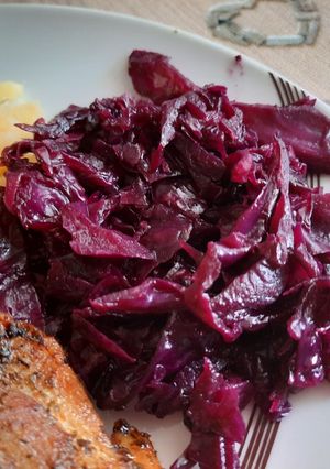 Dinsztelt lilakáposzta recept fotója