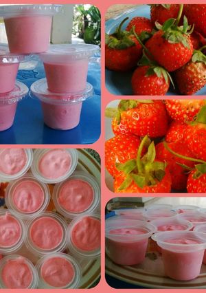 Foto resep es krim "Stroberi Glam"