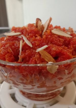 A picture of Gajar Halwa.