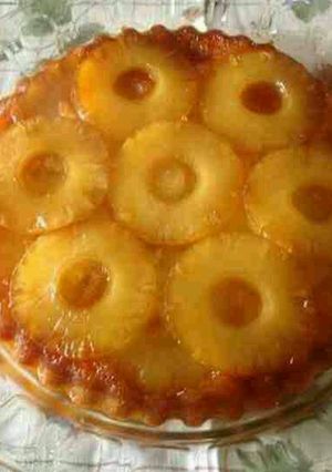 صورة لوصفة كيكة الاناناس
