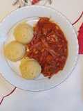 Gammon and baked beans stew