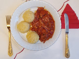 Gammon and baked beans stew