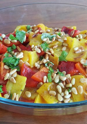 A picture of Bell pepper salad.