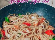 Gambar spaghetti seafood