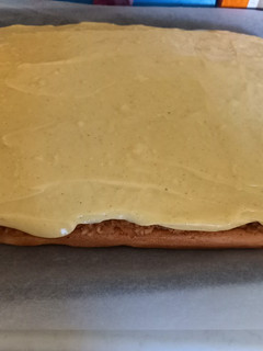 Almás pudingos piskóta recept fotója