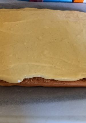 Almás pudingos piskóta recept fotója