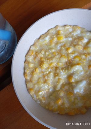 Foto resep Bubur jagung telur MPASI 1+