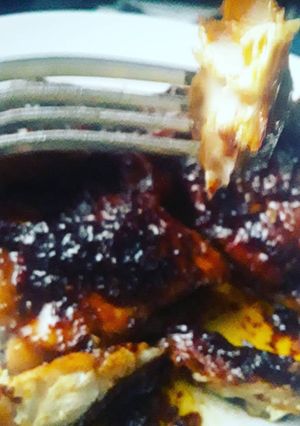 A picture of HoneyChickenBreast #ComfortFoodZone.