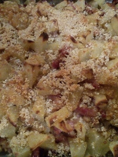 Foto di Patate, funghi champignon e pancetta al forno