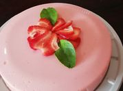 Una foto de gelatina de zumo y fruta
