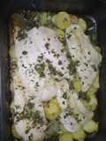 Merluza con patatas 🥔 al horno 👌🐟