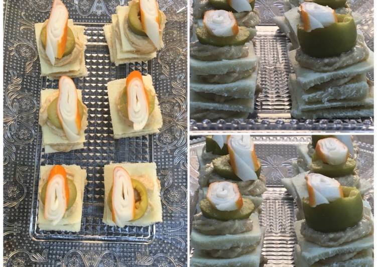 Canapés fáciles y rápidos  con pan 🍞 de molde 😋😋