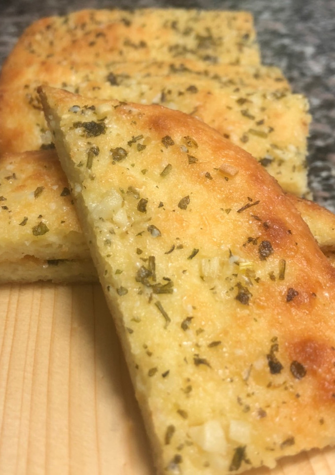 Una foto de Pan de ajo keto