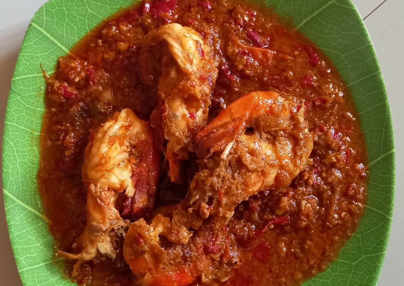 Udang Galah Saus Merah