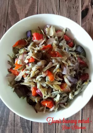 Foto resep Tumis Bawang Merah + Teri + terong