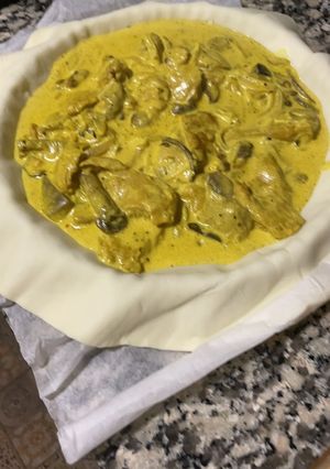 Una foto de Empanada de Heura y setas