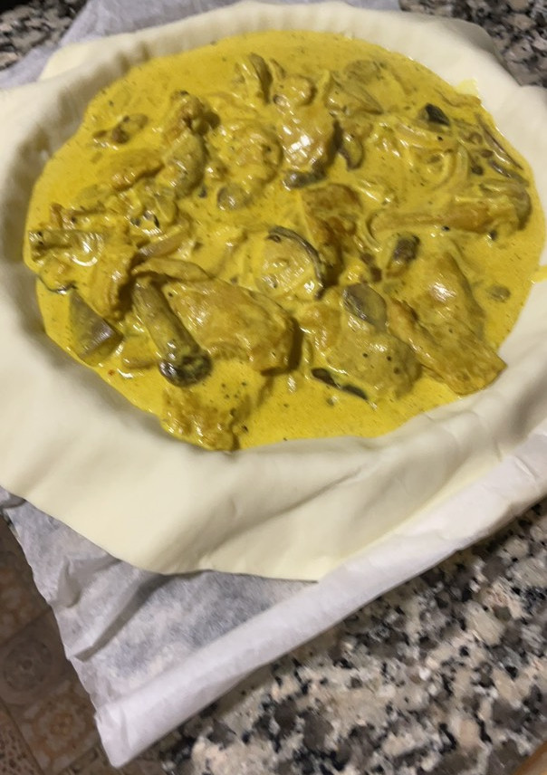 Una foto de Empanada de Heura y setas