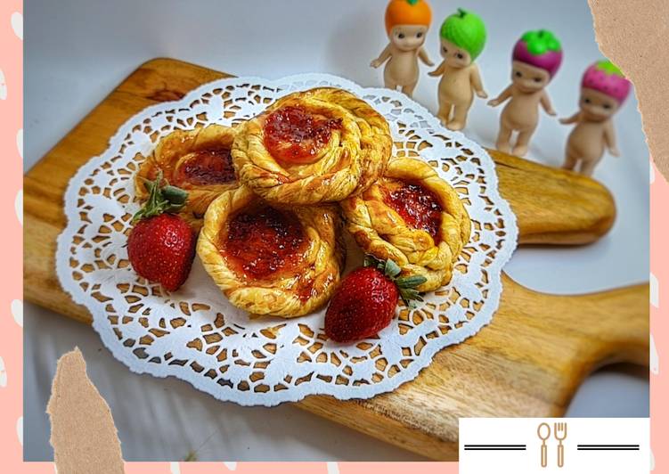 Cara Membuat Strawberry Puff Pastry Genji Ala Ala Yang Gurih