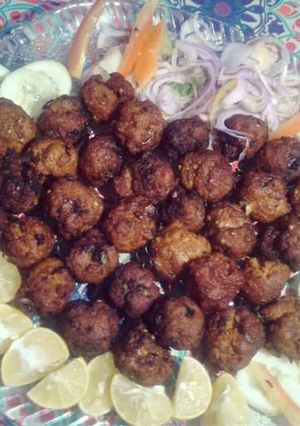 A picture of Kasche qeeme ke kabab.