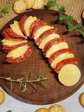 🍻Picada festiva🍻 "Candy cane" de cantimpalo y queso 🍻