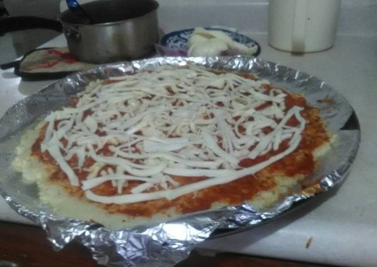 Pizza sin pan (de Coliflor)