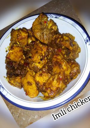 A picture of Imli chicken.