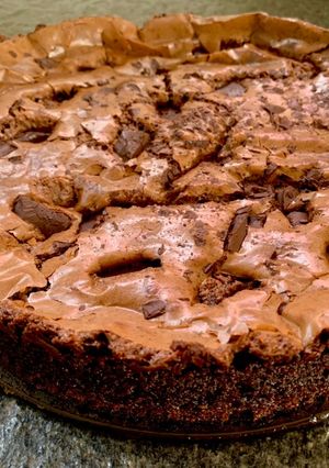 Una foto de Brownie de algarroba
